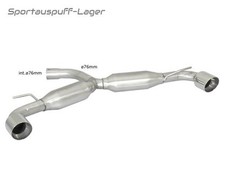 Ragazzon Duplex Sportauspuff für VW Golf 6 GTI 76mm-System je 102mm gerollt