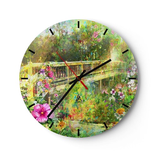 Modern wanduhr 30x30cm rund - wanduhr,