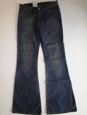 ATO Schlaghose Jeans Hose Dunkelblau Stonewashed W28 L36 NEU!