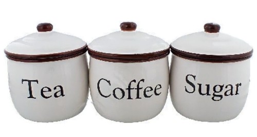 Tee kaffee zuckerdose 3tlg - tee,