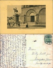 Ansichtskarte Bremen Bismarck-Denkmal am Dom 1911