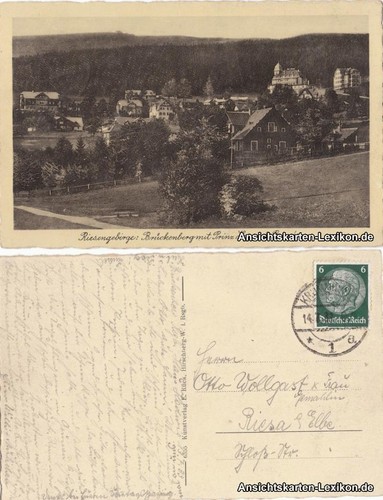 Postcard krummhübel karpacz - postcard,