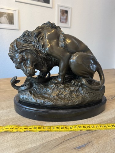 Edler löwe aus bronze - löwe,