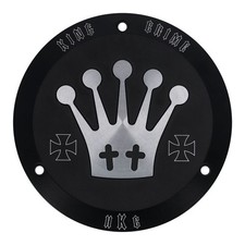 Hells Kitchen Choppers, Derby Cover King Crime. Big Twin schwarz 65-98 (NU)