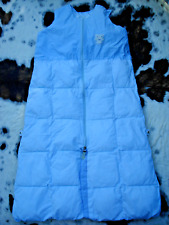 Hellblau geringelter Baby warmer Schlafsack  Tiger Baby von TCM , etwa 100 cm.