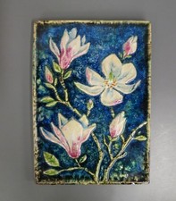 Fliese MAGNOLIE  Kachel Wandfliese KARLSRUHER MAJOLIKA 7394