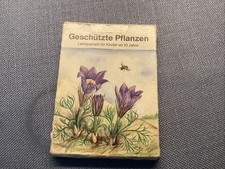 DDR Quartett - Altes Kartenspiel Geschützte Pflanzen inkl. Beilagenheft 1982