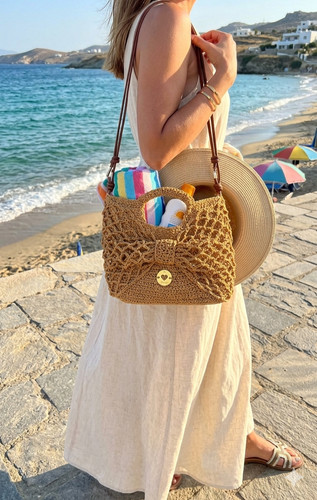 Handgestrickte handtasche - handgestrickte,