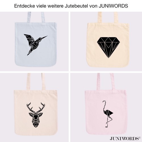 Juniwords pastell jutebeutel - juniwords,