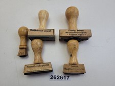 5x Stempel Holz