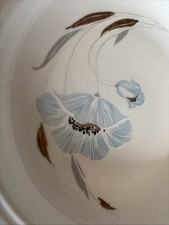 Mohnblüte 2 Suppenteller JLMENAU – DDR - Graf von Henneberg Porzellan Ilmenau