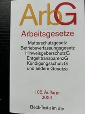 Arbeitsgesetze 105. Auflage Beck-Texte im dtv