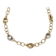 Bicolor Kette 585/- 14 K Gold