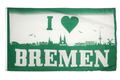 Fahne fanflagge love bremen - fahne,