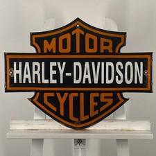 Harley-Davidson Emailschild - 55x42cm (21,7x16,5") - seltene Garage Service...