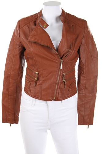 Zebra faux leather jacket - zebra, xs