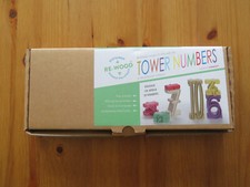 1 Set Stapelzahlen aus Holz in Montessori Farben / Rechnen Lernen erste Schritte