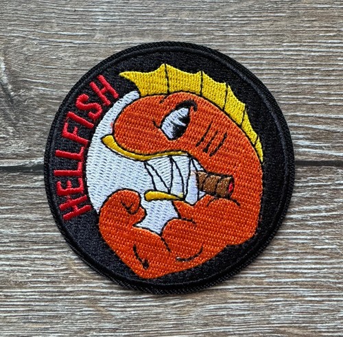 Hellfish patch aufnäher - hellfish,