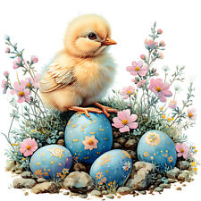 Wandbild Ostereier Hühner