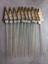 10 Holzstecker Baum Weihnachten
