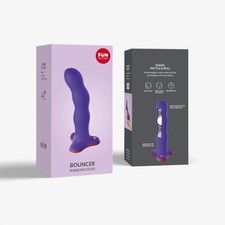Fun Factory BOUNCER Dildo Flashy Purple – Rotierende Kugeln Anal