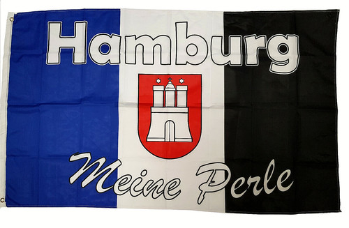 Hamburg meine perle flagge - perle,