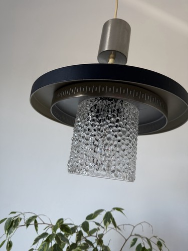 Mid century glass lampe - glass,