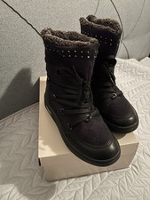 Damen Stiefel Gr. 39 Schwarz