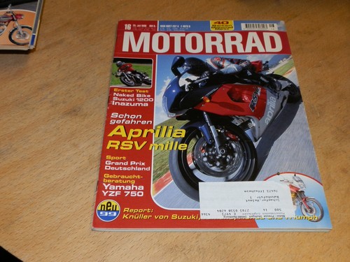 Motorrad 1998 aprilia rsv - 16/1998,,
