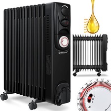 RETOURE Ölradiator 13 Rippen 2500W Öl Radiator Elektroheizung Heizer 24h Timer
