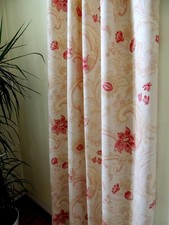 Laura Ashley Vorhang Gardine Set Shabby Chic Landhausstil Vintage Style h-Leinen