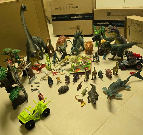 Große sammlung dino figuren - große,
