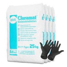 Claramat Siedesalz Tabletten 100kg Regeneriersalz Poolsalz Salzanlage Chlor Salz
