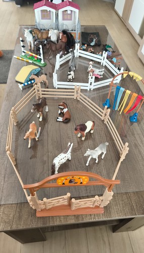 Schleich pferde box stall zaun - box,