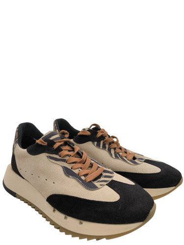 Kmb damen schnürsneaker beige - schnürsneaker,