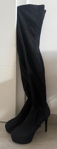 Overknee stiefel schwarz gr - stiefel,, schwarz,