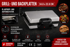 Kontaktgrill 2000W Edelstahl |
