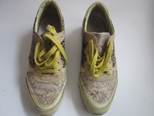 Mjus Sneaker Mustermix Gr. 40 LEDER wenig getragen beige rose gold metallic