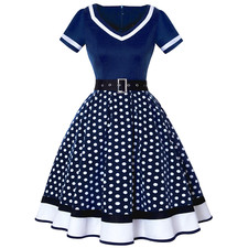 Damen 1950/60er Vintage Polka