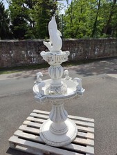 Springbrunnen Stein 165 cm + 2 Pumpen Set Delfin Spring Brunnen Gartenbrunnen