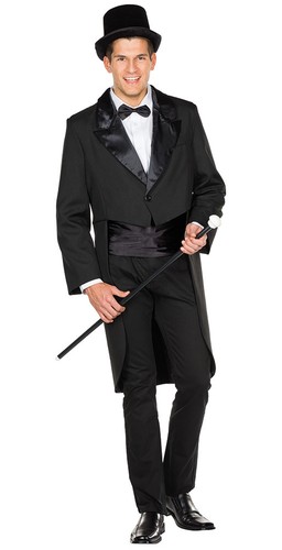Frack herren schwarz mit - schwarz,