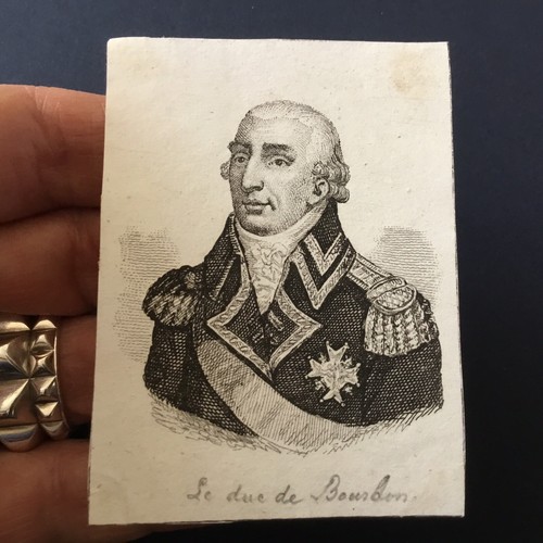 Gravur xixè portrait duc - duc, de