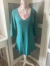 deerberg Gr L Longsleefe  Langarmshirt Türkis