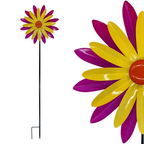 Metall doppel windrad blume - metall,