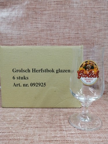 Grolsch herfstbok bierglas - herfstbok, 6x