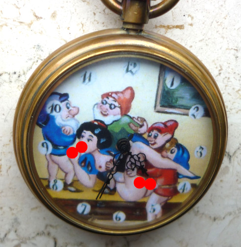 Taschenuhr mit erotik - mit,