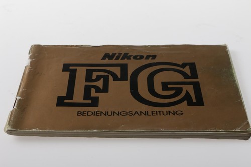 Nikon bedienungsanleitung - nikon, fg