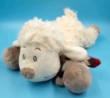 Lamm Schaf mit Schal Liegend