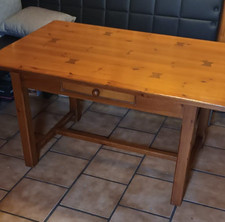 Esstisch Holztisch Chalet Pinie massiv honigfarben 140x90x75cm 4x Stuhl