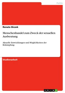 Menschenhandel zum zweck der - zum,